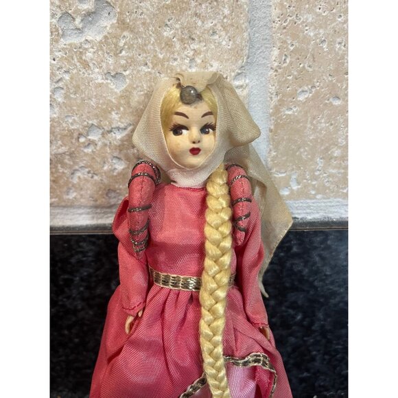 Vtg 1960's Magis Juliette Handmade Doll With Long Braided Hair Made In Italy - Picture 3 of 10